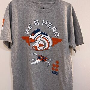 Disney Gray Star Wars Logo Tee